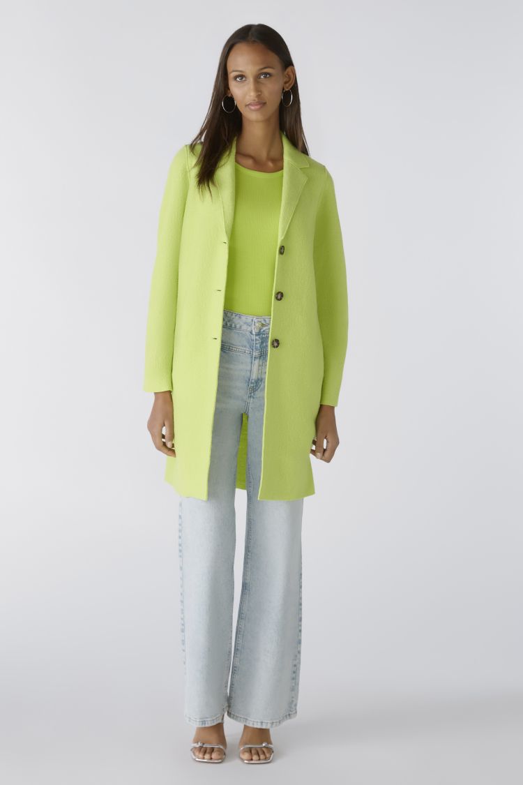 Mayson Classic Wool Coat in Tender Shoots 6068