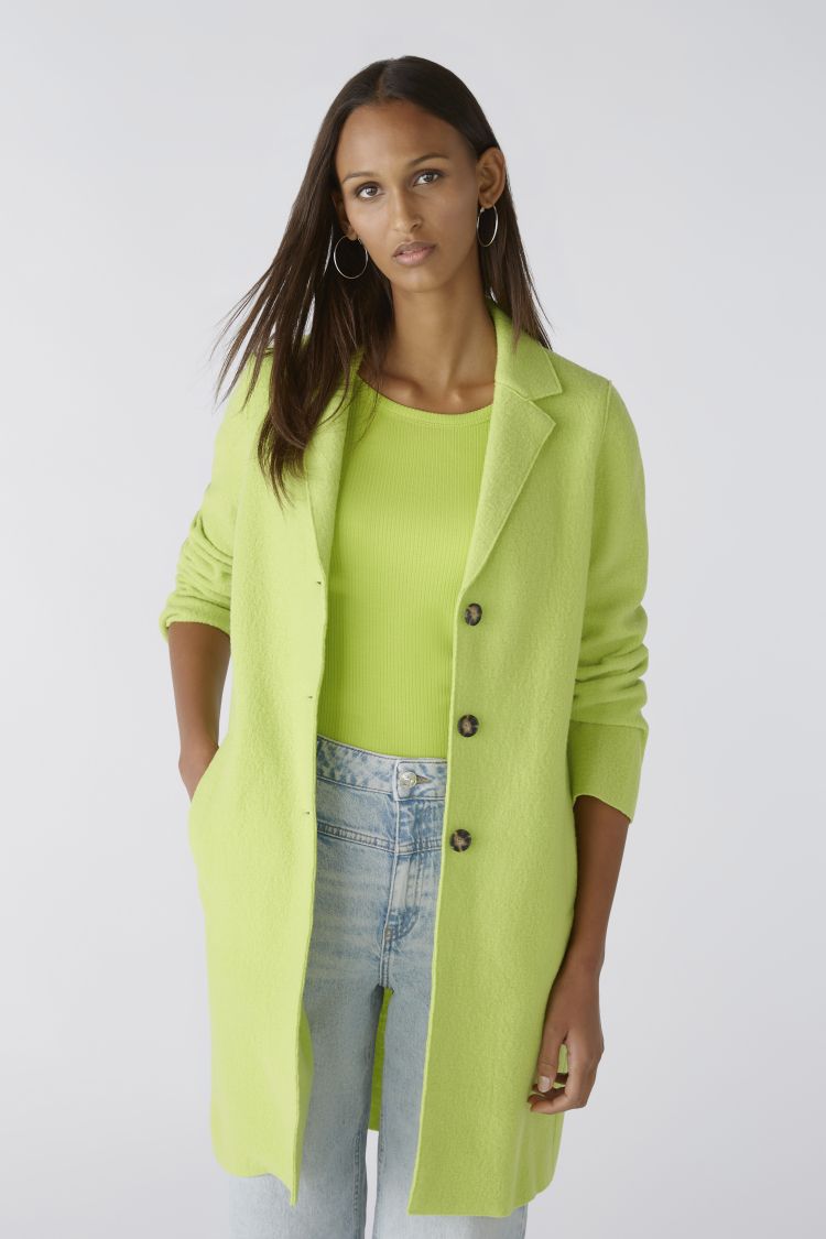 Mayson Classic Wool Coat in Tender Shoots 6068