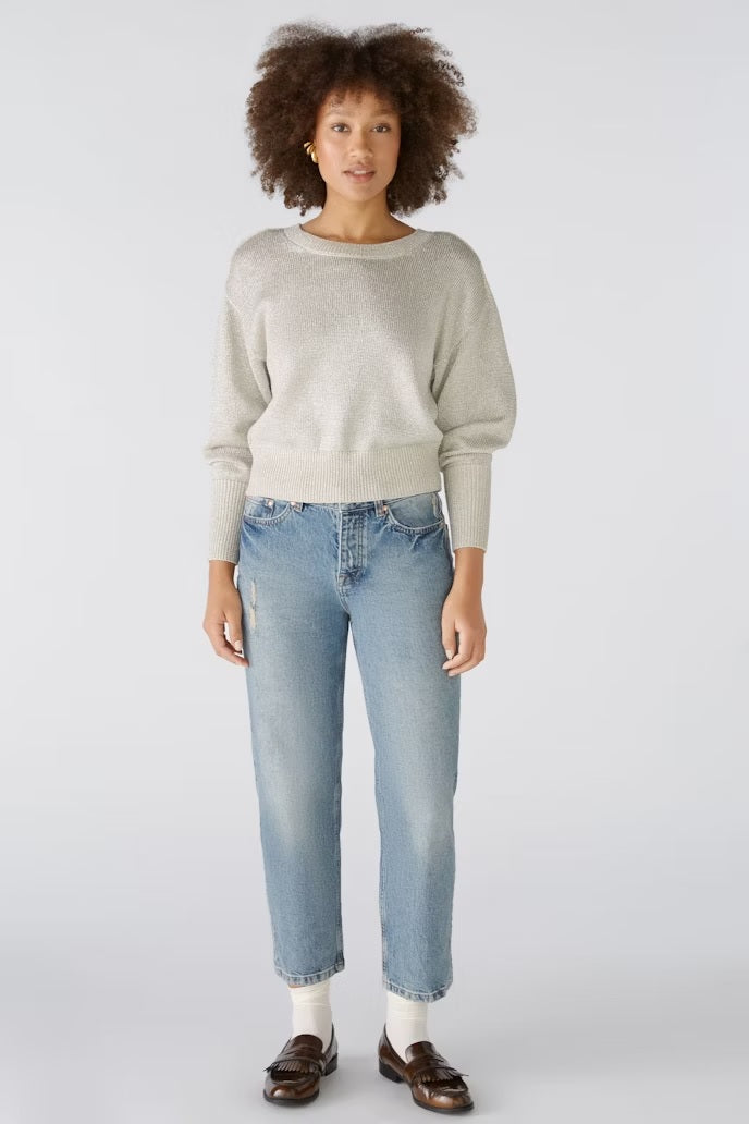 Shimmer Cotton Blend Yarn Jumper 89625