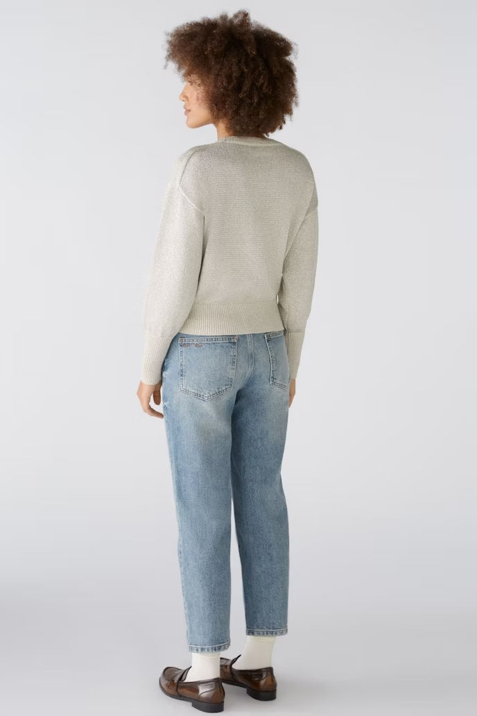 Shimmer Cotton Blend Yarn Jumper 89625