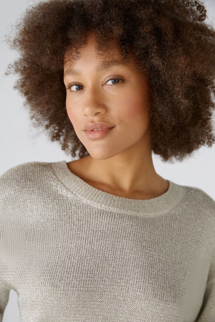 Shimmer Cotton Blend Yarn Jumper 89625