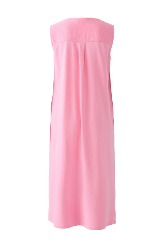 Wild Orchid Pink Pure Linen Dress