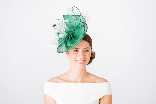 Sinamay Saucer Fascinator F9328