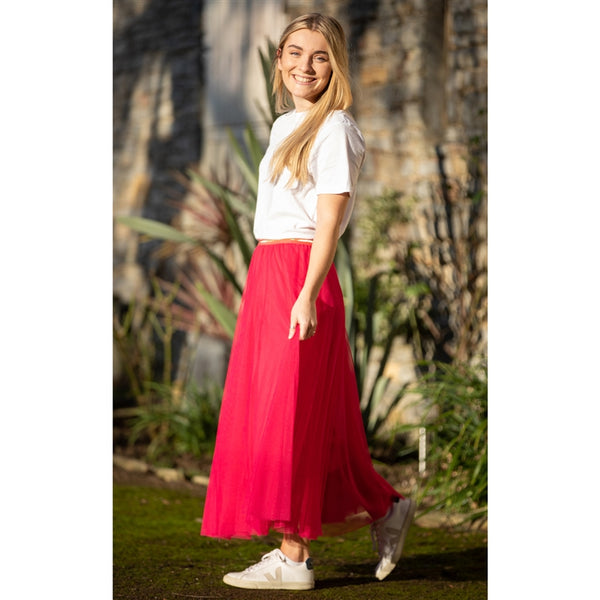 Tulle Midi Skirt