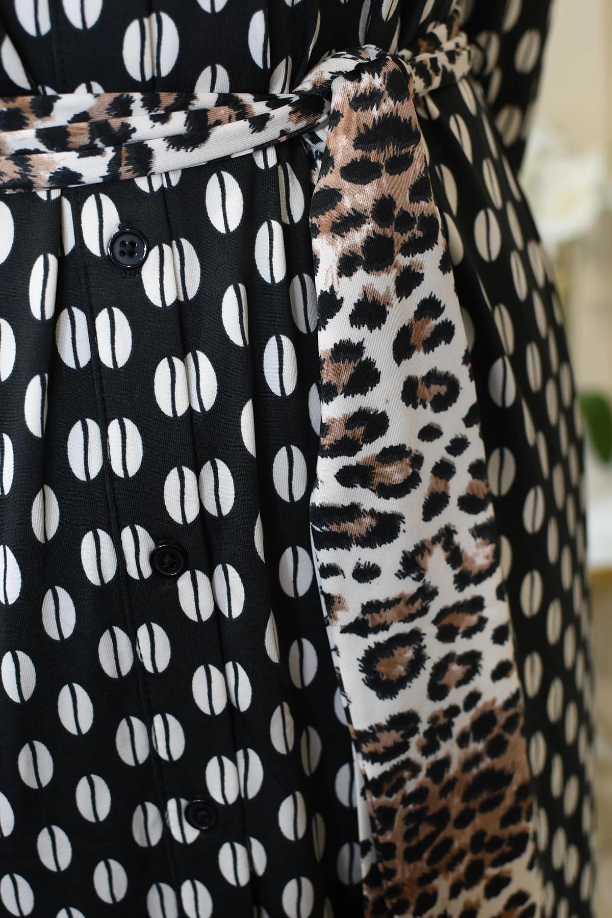 Polka Dot & Leopard Print Maxi B324 Lucindas