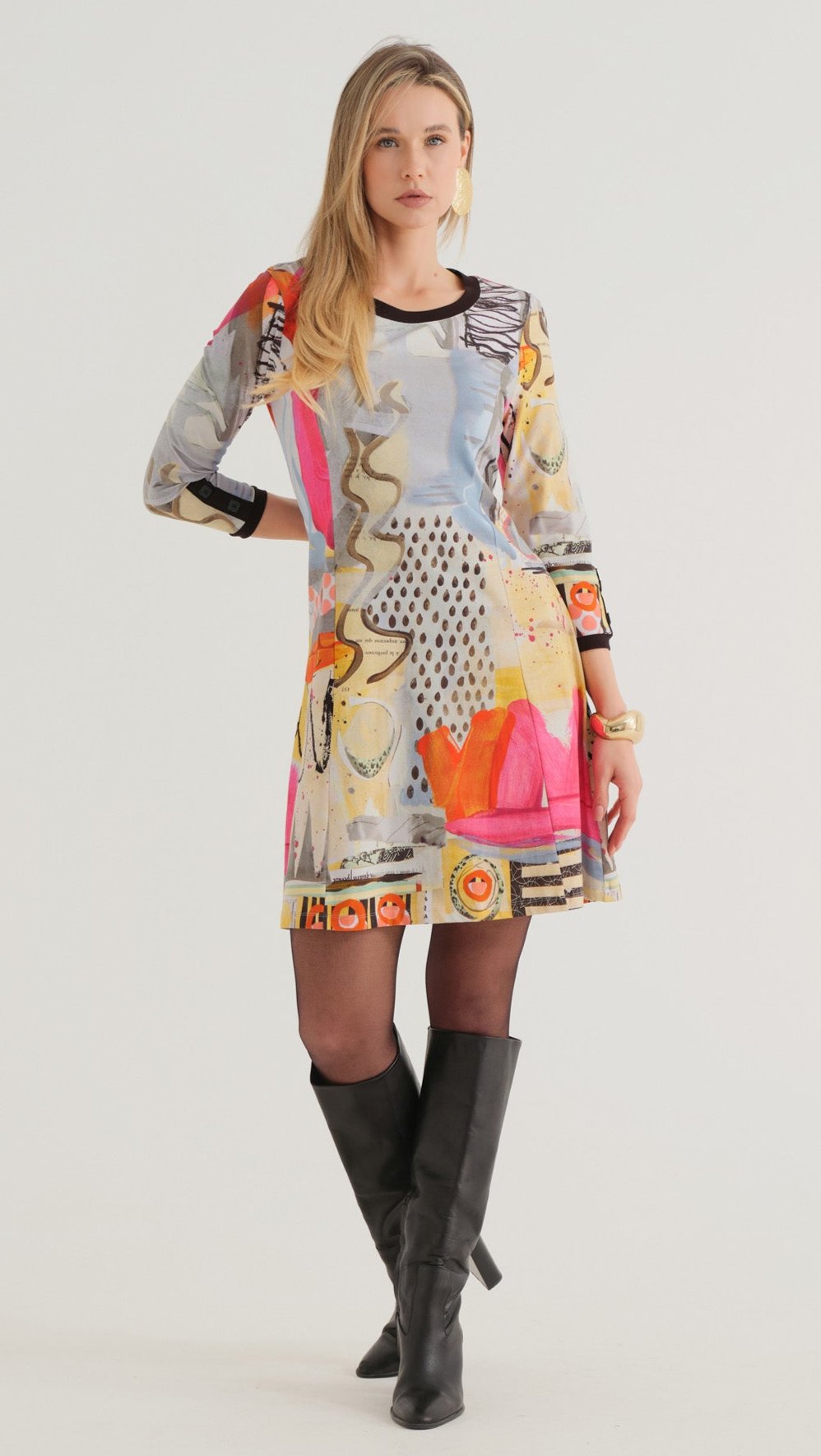 Totem Midi Long Sleeves Dress - Lucindas on-line