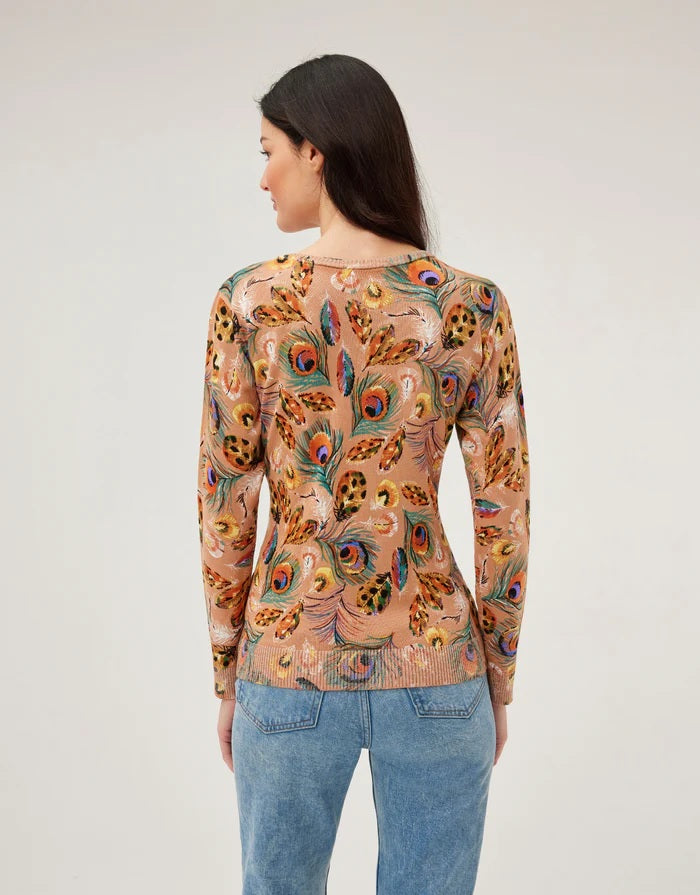 Feather Print Jumper DW205
