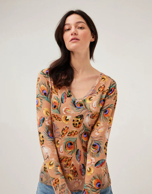 Feather Print Jumper DW205