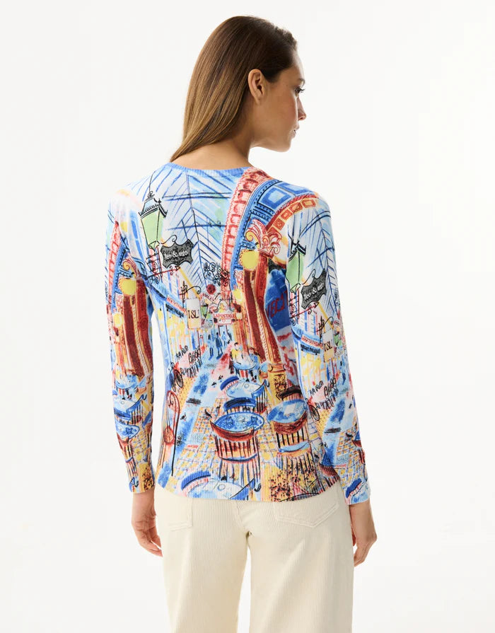 Leo & Ugo Cityscape Print Jumper Lucindas