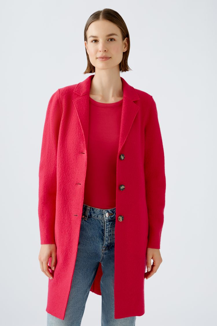 Classic Wool Coat in Jazzy Pink (3746)