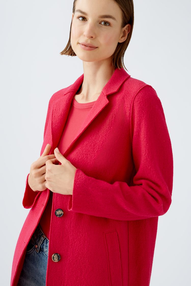 Classic Wool Coat in Jazzy Pink (3746)