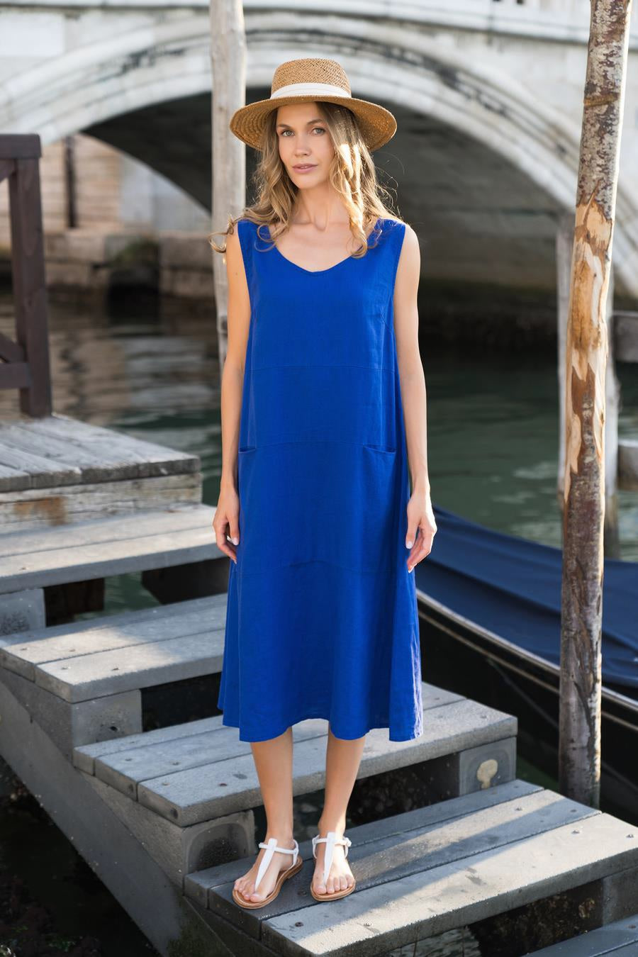 Minuta Pure Linen Dress - Lucindas on-line