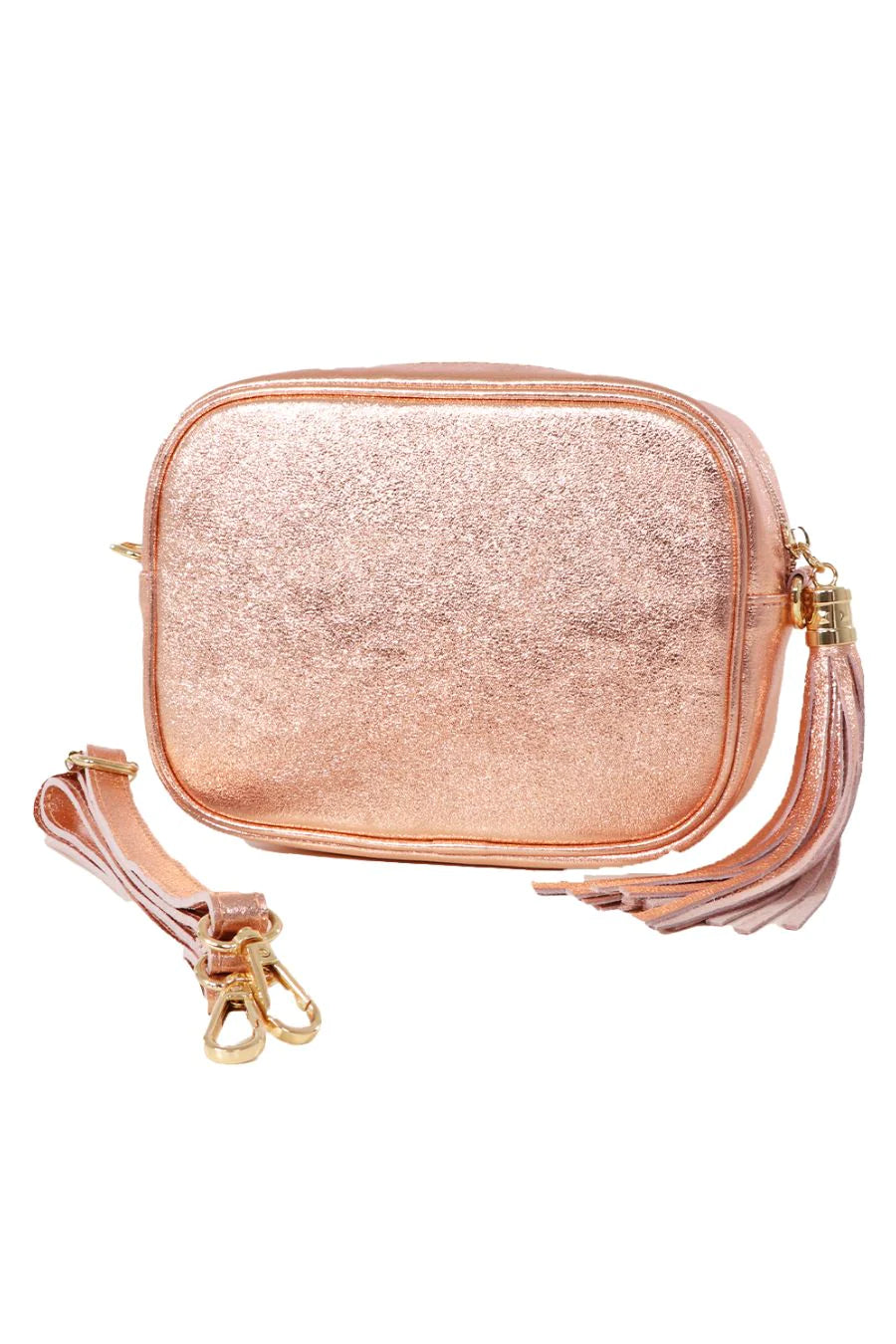 Metallic Leather Camera Bag