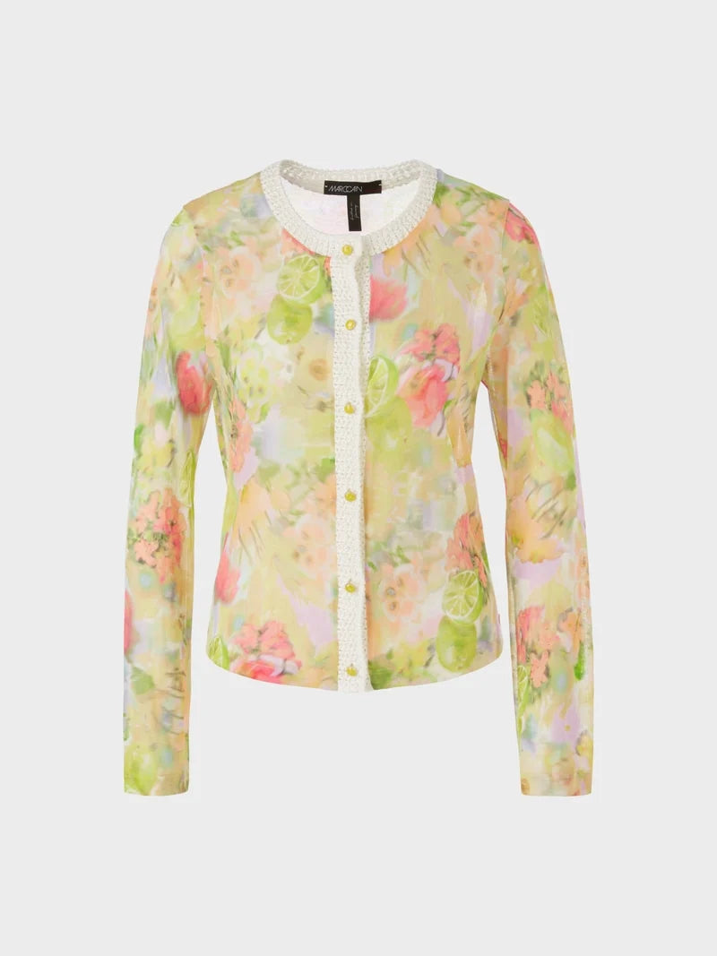 Yellow Floral Cotton Cardigan WC 39.16 M34