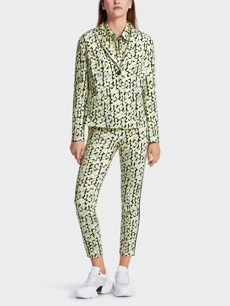 Marc Cain Graphic All-over Print Blazer WS3408J19