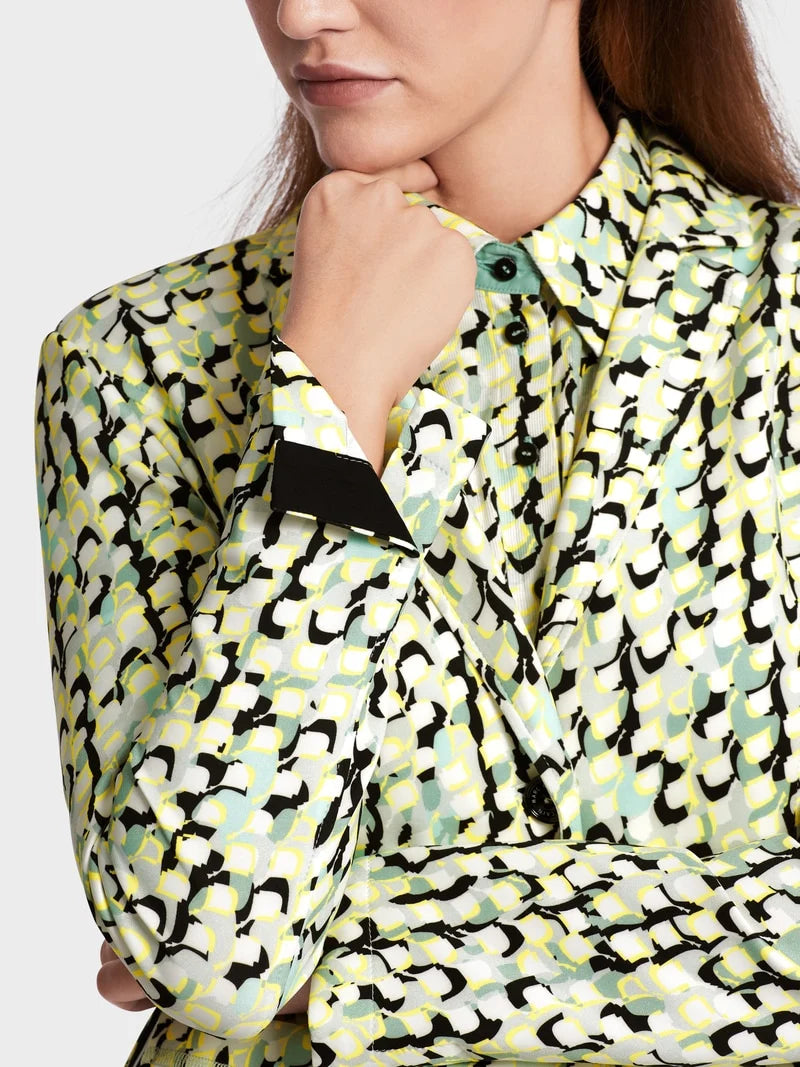 Marc Cain Graphic All-over Print Blazer WS3408J19