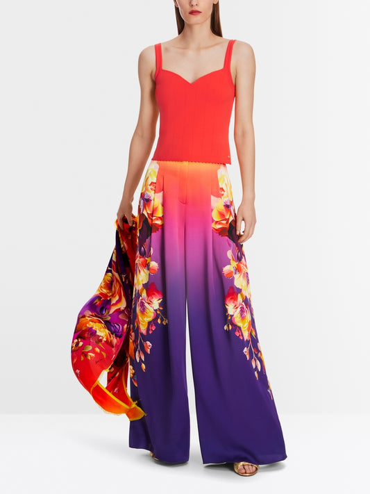 Pointelle Knitted Top with Heart Neckline XG61.01 M50