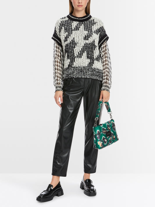 Checkered Sleeveless Knitted Top XS 42.04 M34