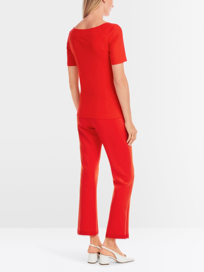 Marc Cain T-shirt with Square Neckline YC4857J14
