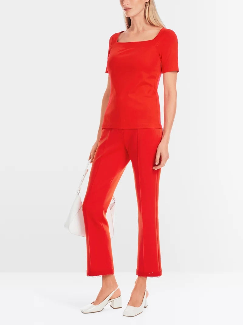 Marc Cain T-shirt with Square Neckline YC4857J14