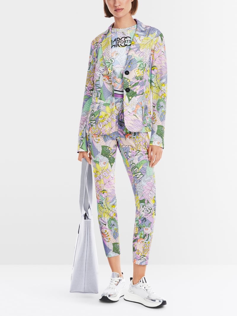 Marc Cain Floral Printed Scuba Jersey Blazer