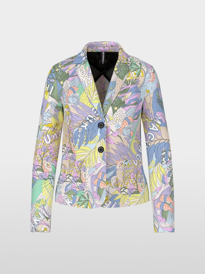 Marc Cain Floral Printed Scuba Jersey Blazer