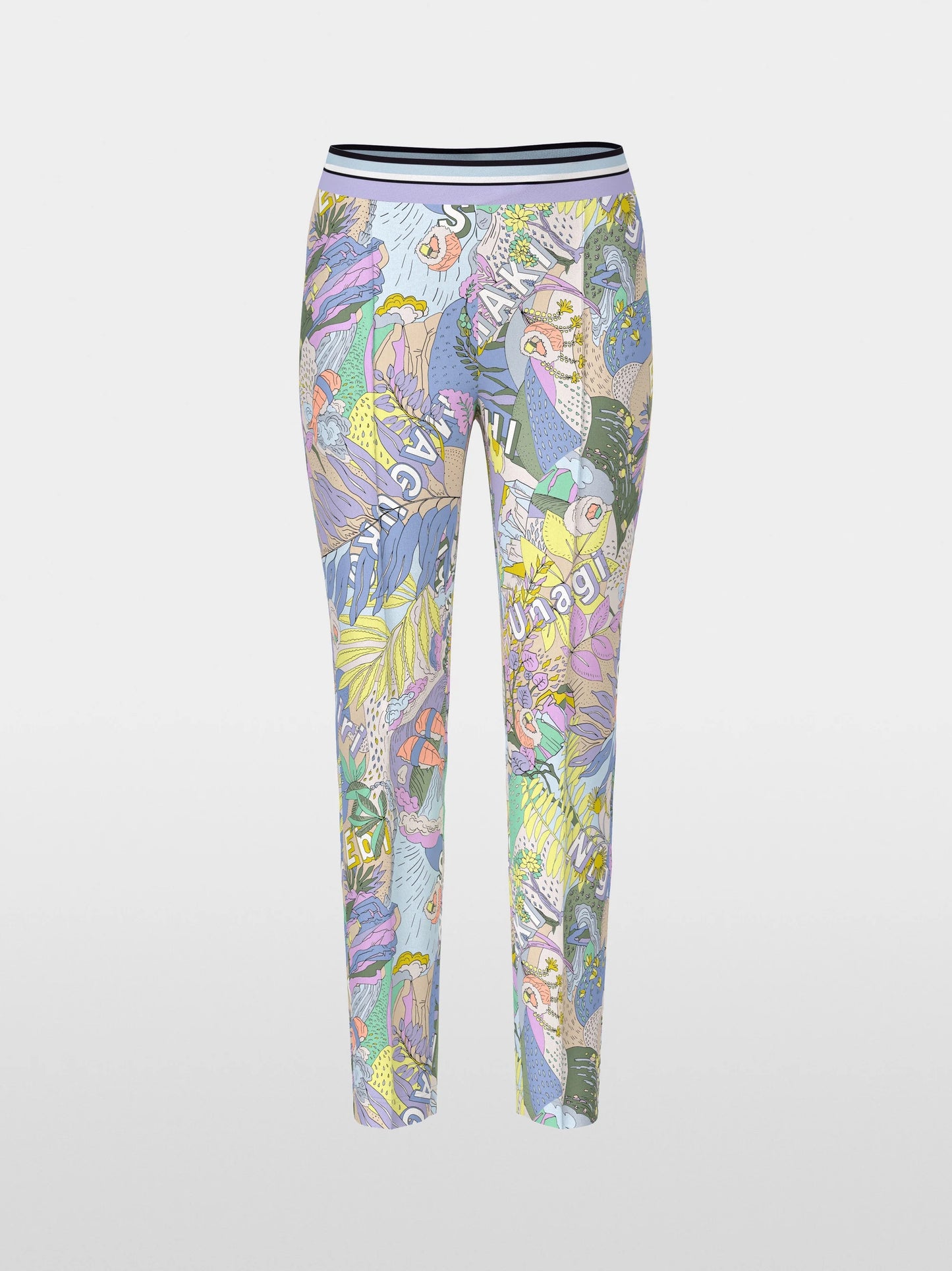 Marc Cain SOFIA Floral Printed Scuba Trousers YS8127J56