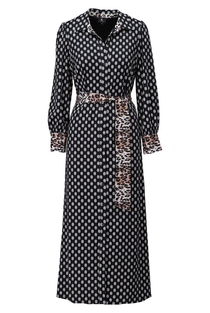Polka Dot & Leopard Print Maxi B324 Lucindas