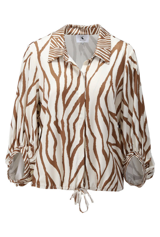K-Design Zebra Print Blouse