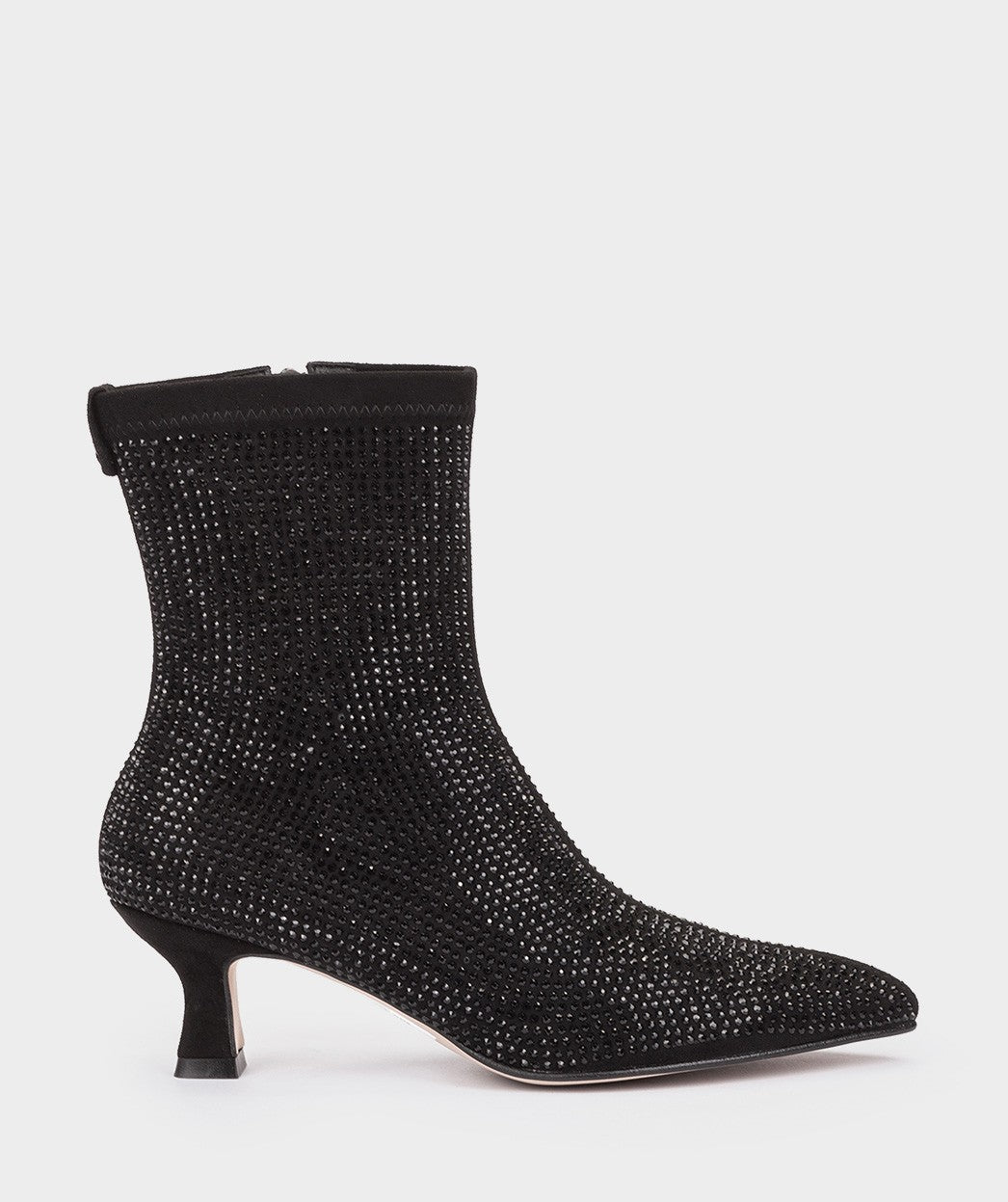 Lavalette Black Ankle Boots with Rhinestones 25423