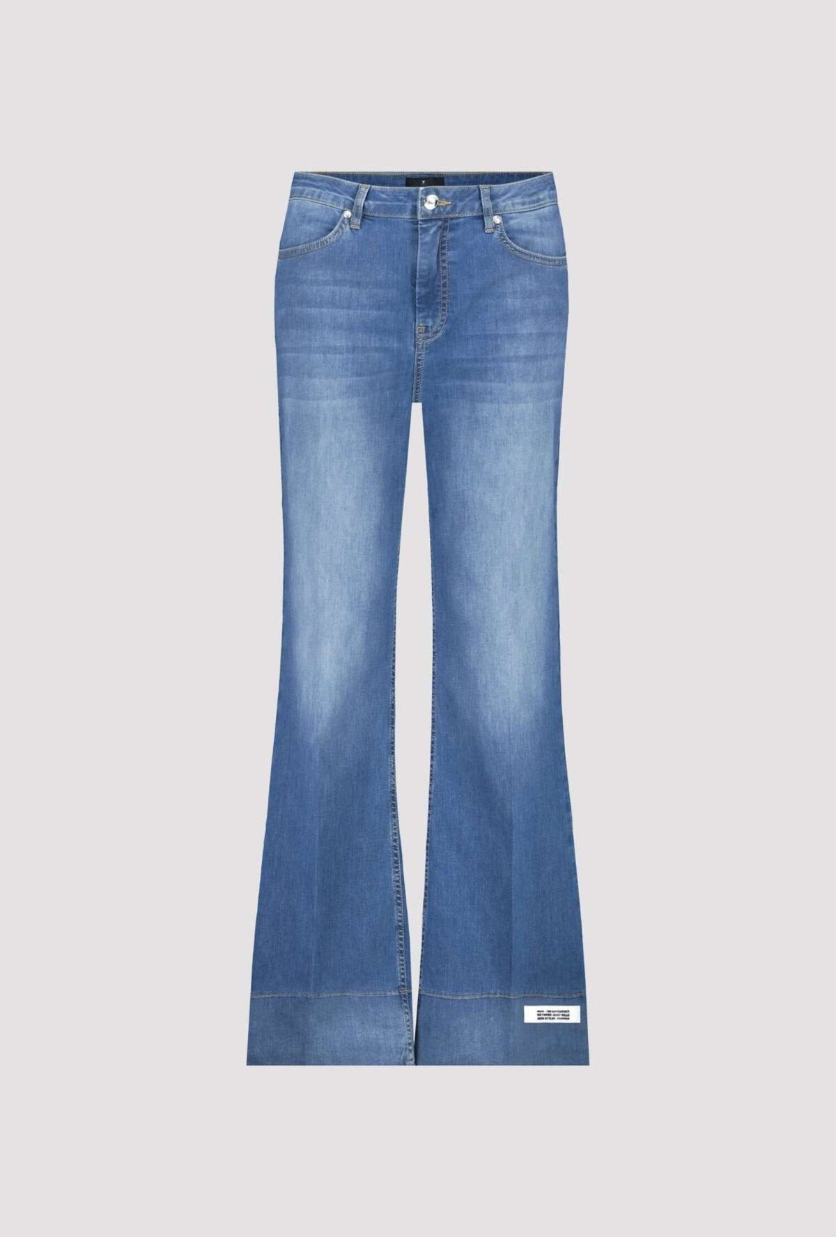 Bootcut Jeans with Cuff Patch 408374