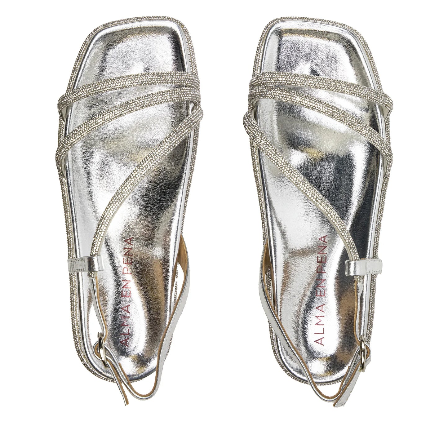 Glitter Silver Wedge Sandal