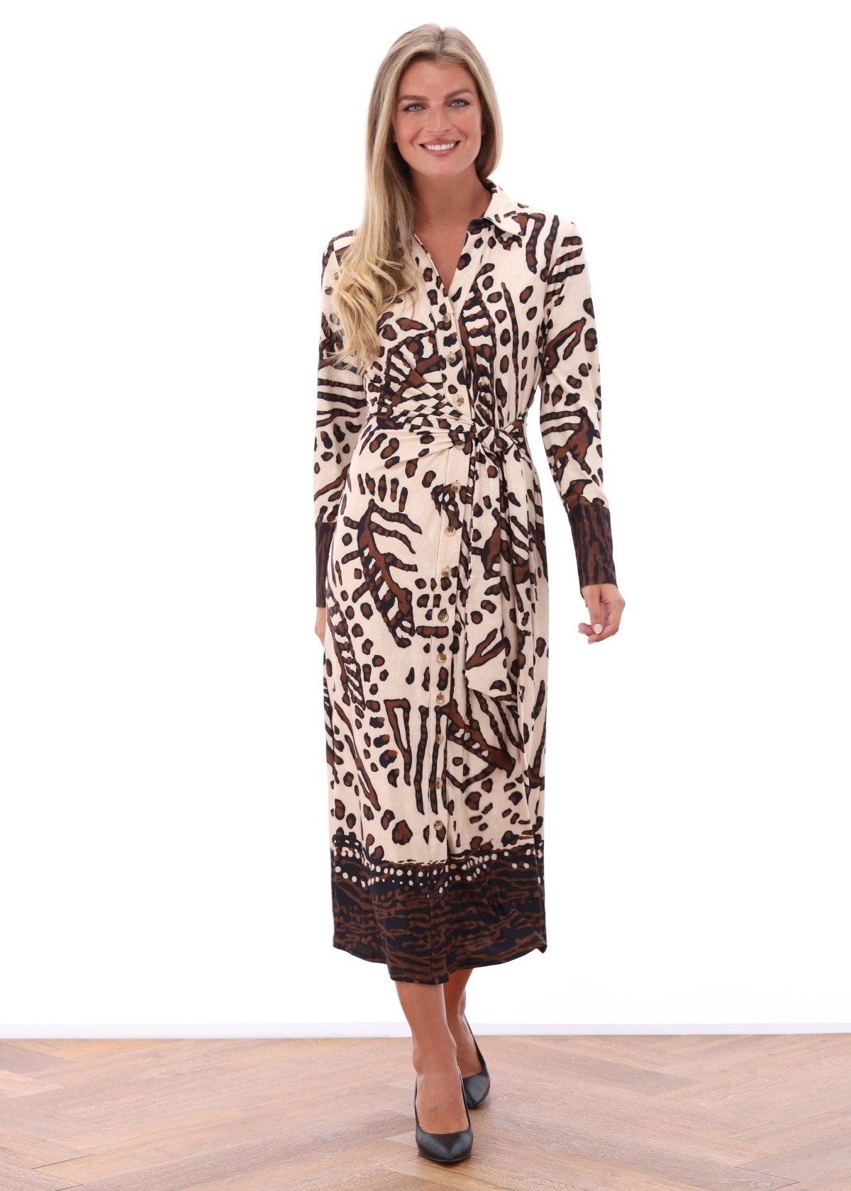 Animal Print Midi Dress
