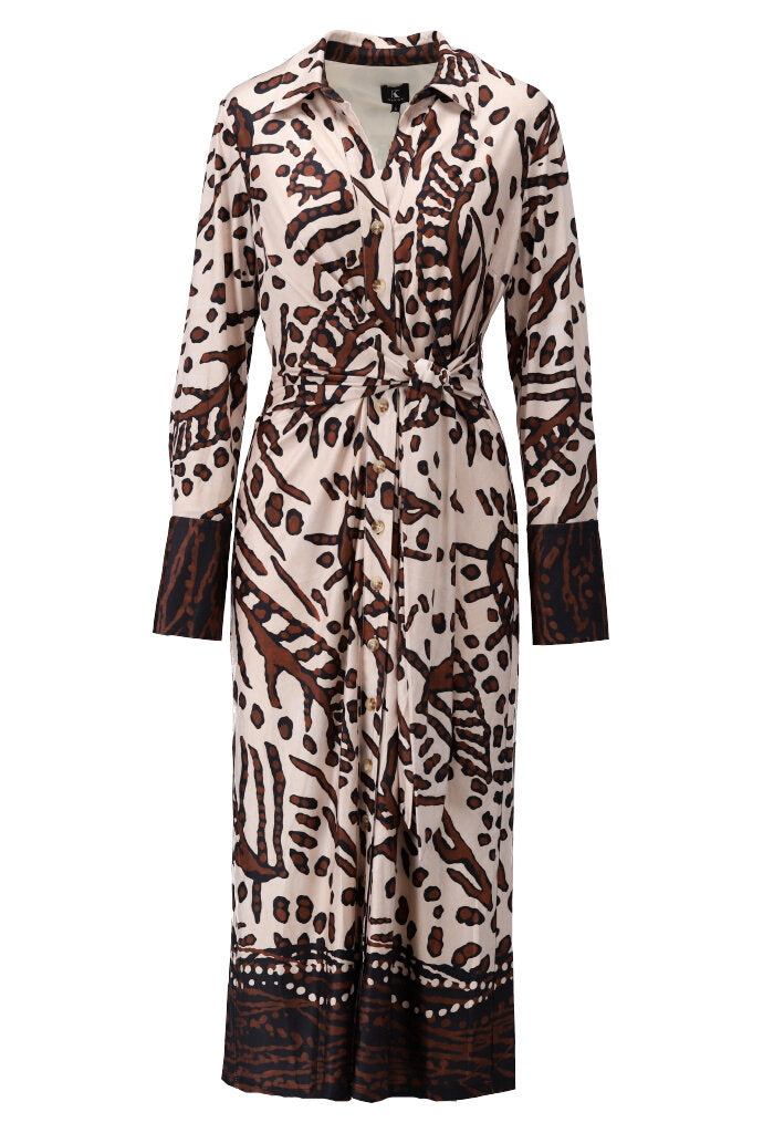 Animal Print Midi Dress