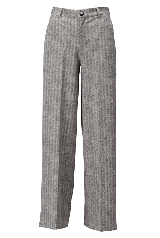 Classic Herringbone Pattern Trousers Z710