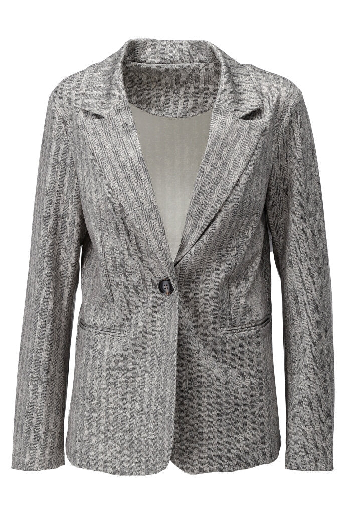 K-Design Single-breasted herringbone blazer