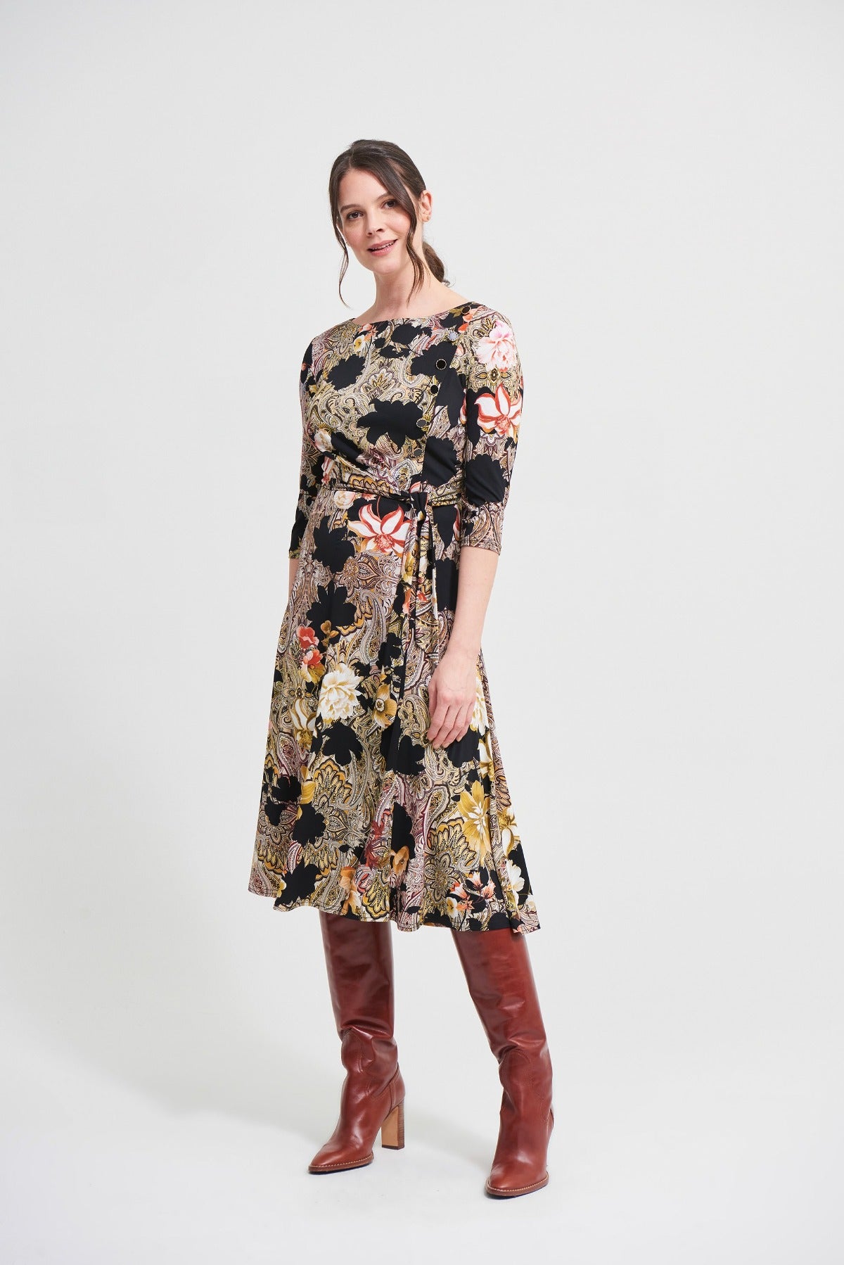 Paisley Floral Print Dress 213560 - Lucindas on-line