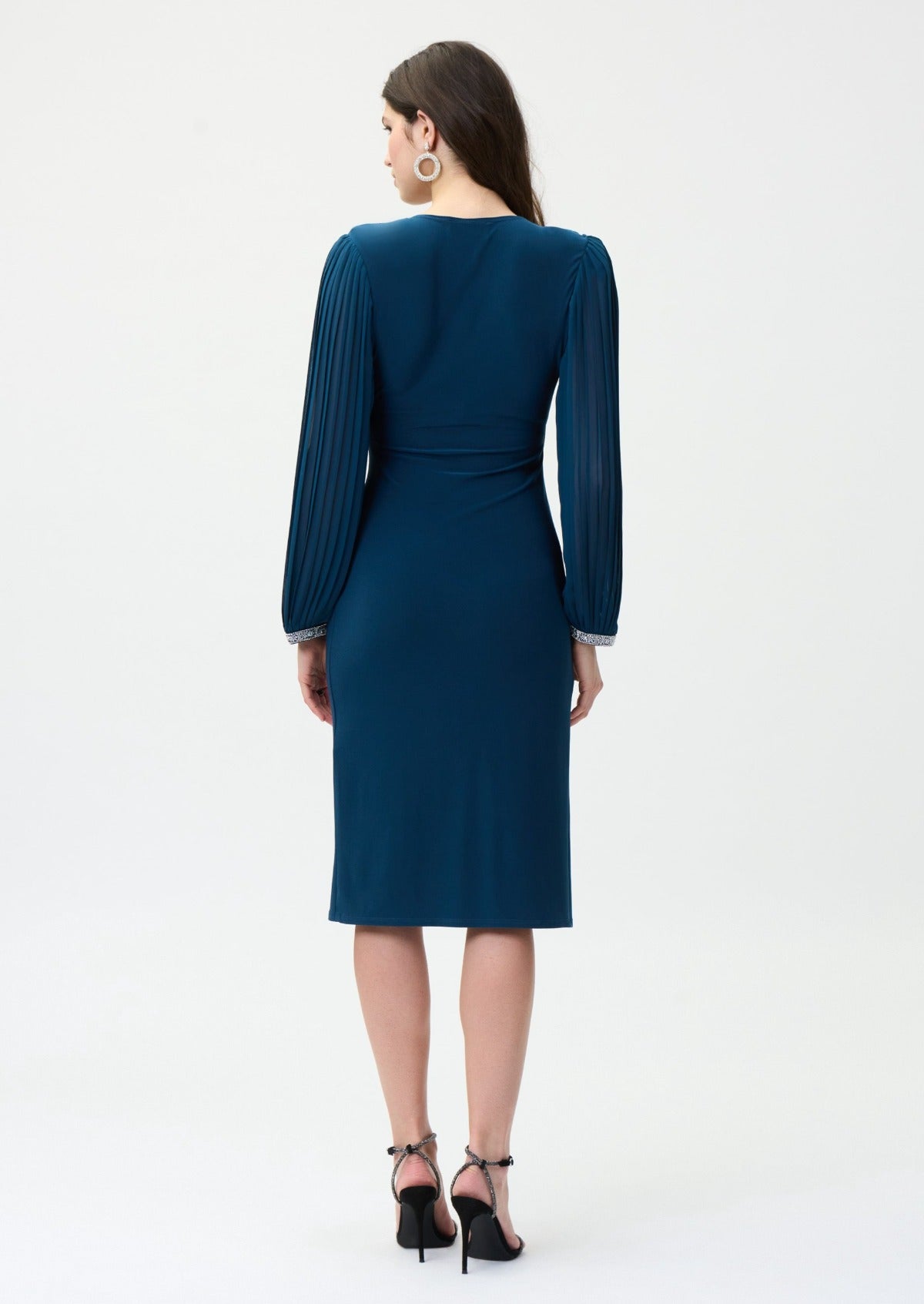 Diamanté Detail Wrap Dress 224046
