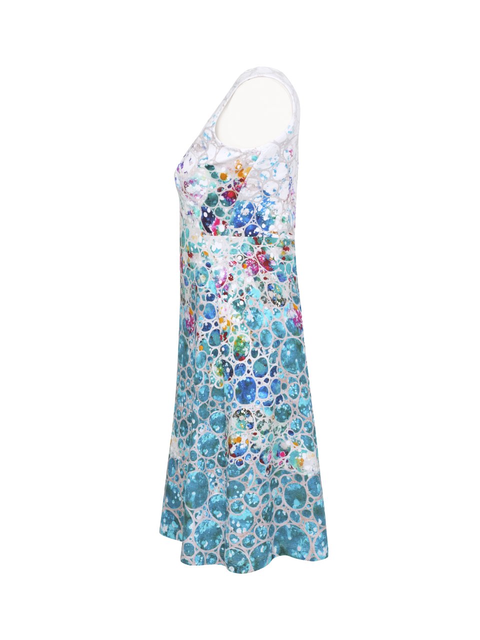 Bubble Print Cotton Short Dress 23754