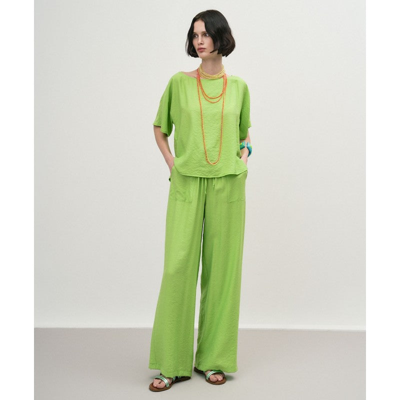 Basic Elastic Waist Trousers 33-5114