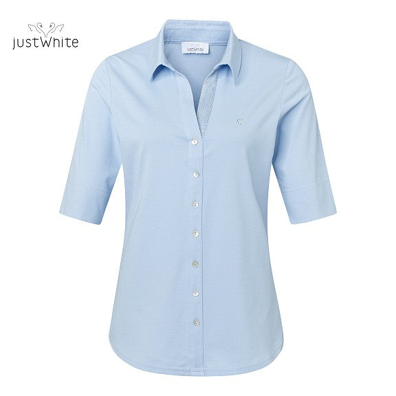 White Shirt-Style Top - Lucindas on-line