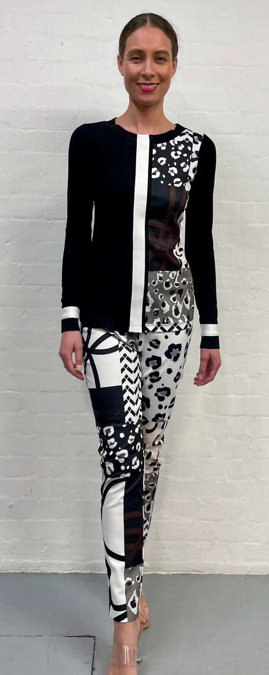 Animal Print Trousers 46074
