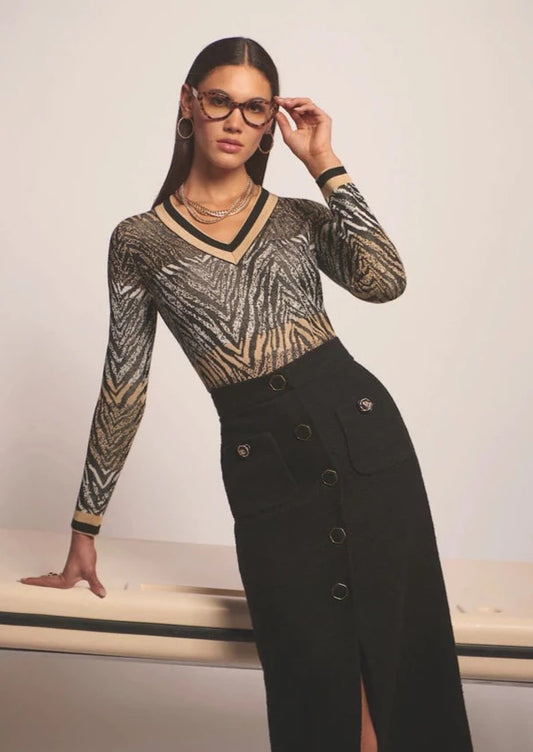 Zebra Print Jumper AW045 - Lucindas on-line