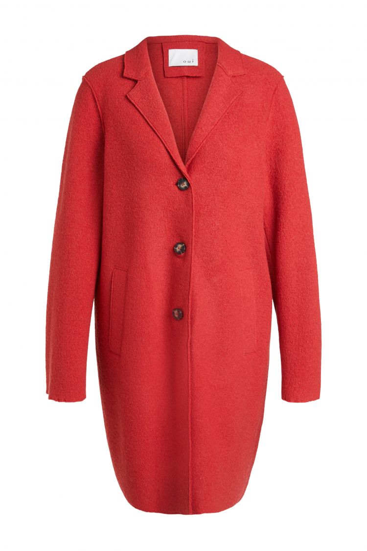 Classic Wool Coat in Pomerian Red 3736