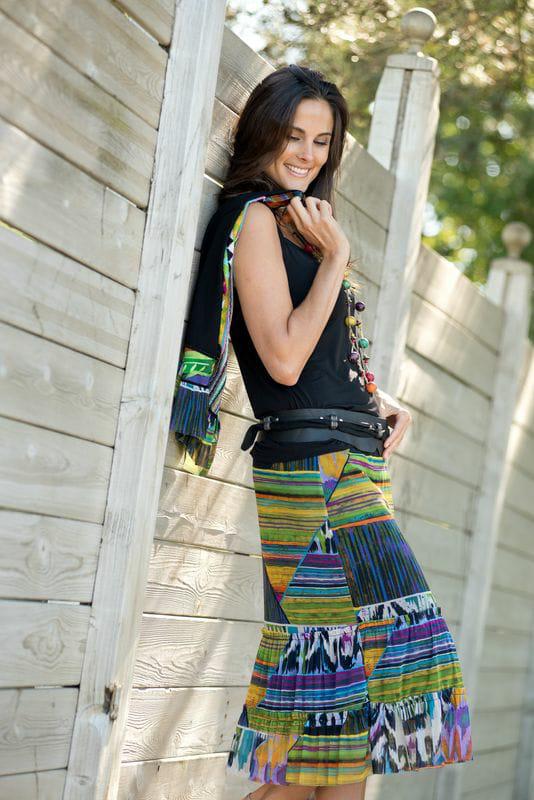 Printed Mesh Midi Skirt - Lucindas on-line