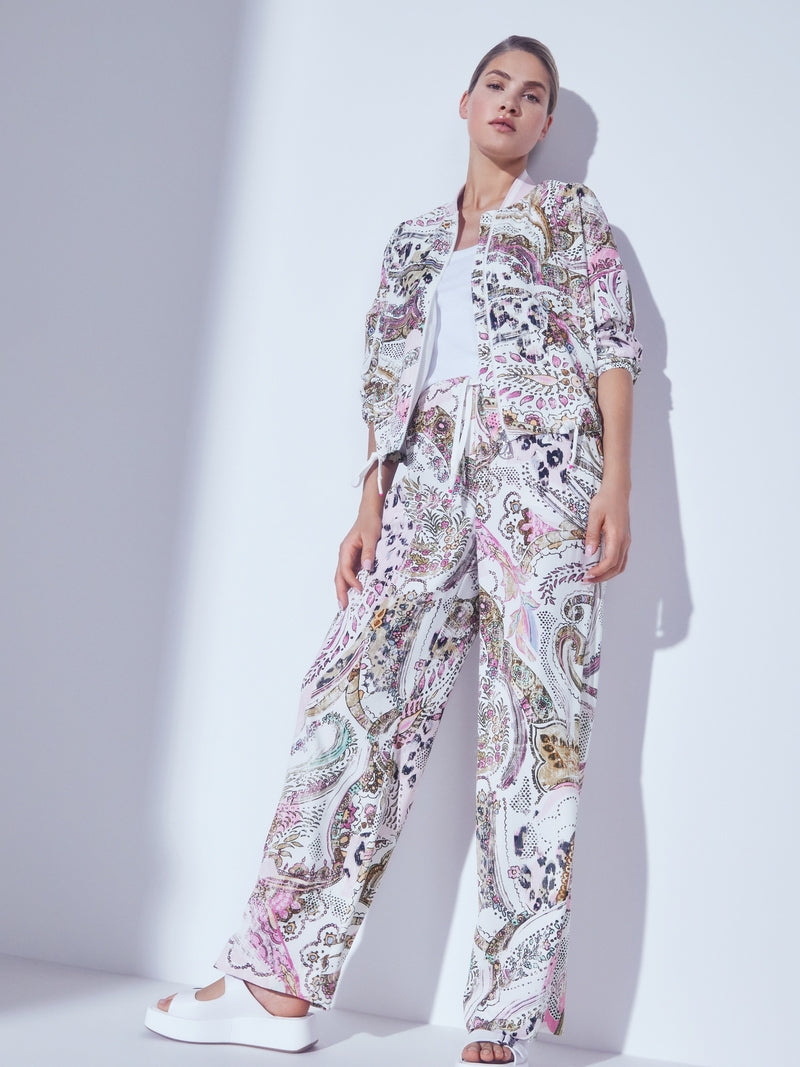 Paisley Print Relaxed Fit Trousers