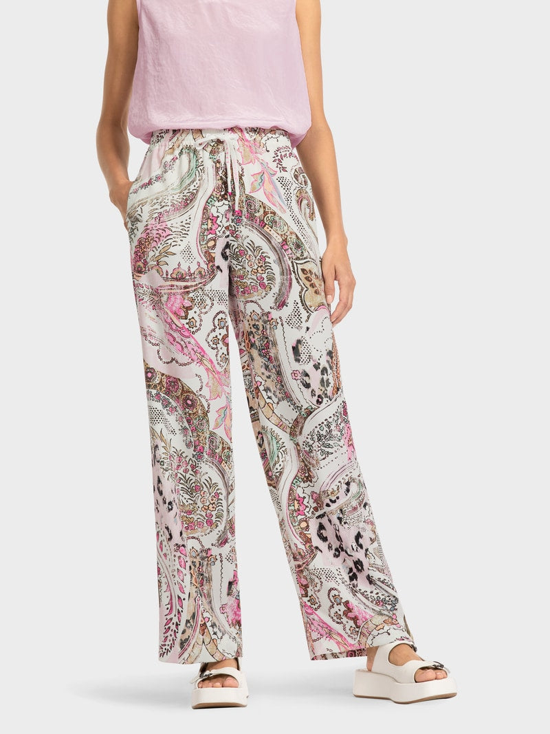 Paisley Print Relaxed Fit Trousers