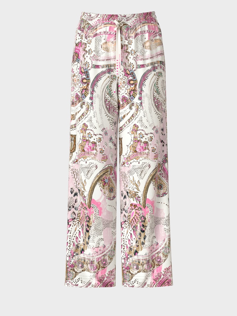 Paisley Print Relaxed Fit Trousers