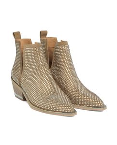 Cristal Suede Ankle boots with Rhinestones