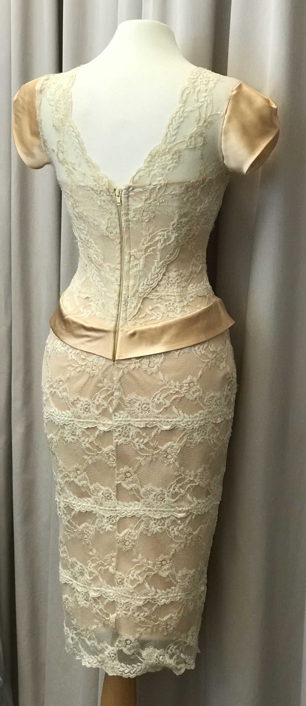 Cream Vintage Dress - Lucindas on-line